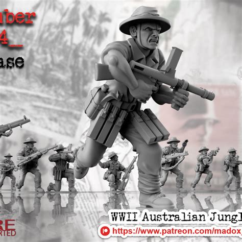 3D Printable WWII Australian Infantry Jungle Division By BattleCat