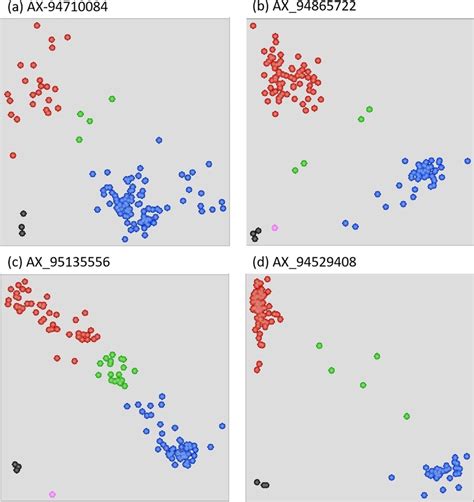 Genotypic Evaluation Of Testing Panel Using Kasp Markers A D The Red