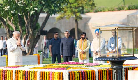 Pm Pays Homage To Mahatma Gandhi On His Birth Anniversary Prime