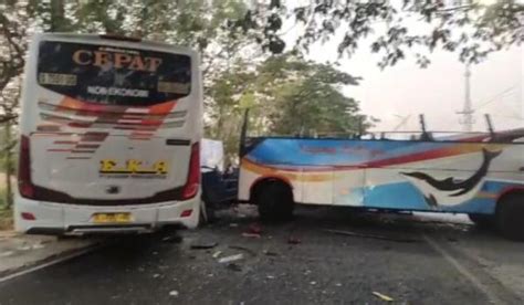 Kecelakaan Maut Bus Sugeng Rahayu Vs Eka Di Ngawi Ini Kronologinya