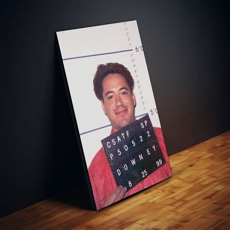 Robert Downey Jr. Mugshot Poster Celebrity Police Mugshot - Etsy