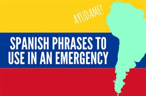 Tips To Speak Spanish In Any Emergency Situation