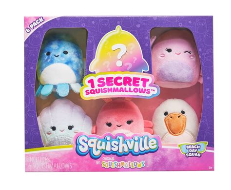 Buy Squishville By Original Squishmallows Beach Day Squad Plush Six