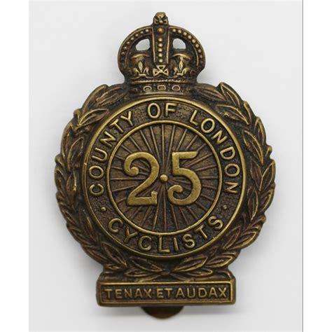 25th County Of London Cyclists Battalion London Regiment Cap Badge