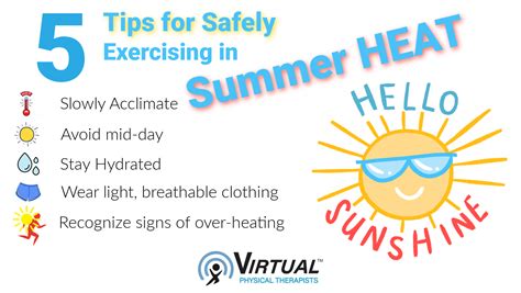 Safety When Exercising In Summer Heat Virtual Physical Therapists