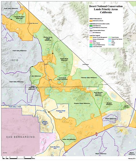 Map of CA Desert Conservation Areas - Amargosa Conservancy