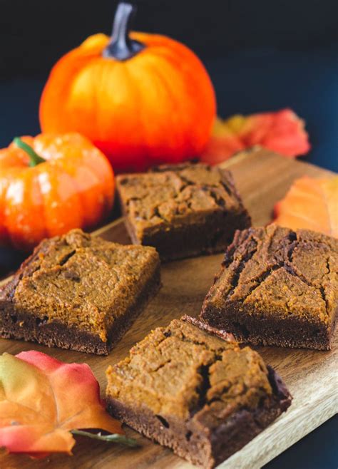 Vegan Pumpkin Brownies Thick And Fudgy Keeping The Peas