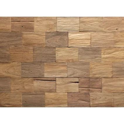 Plaquette De Parement Bois Klimex Ultrawood Big Square Teck Fsc