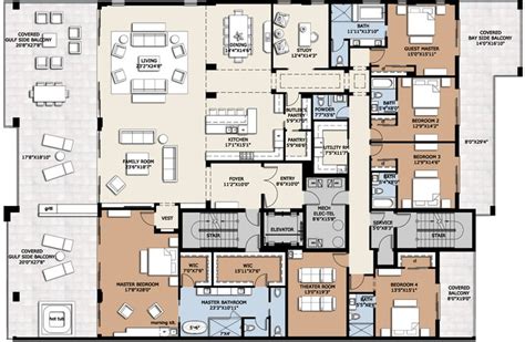 Penthouse Floorplan Penthouse Apartment Floor Plan Luxury Floor