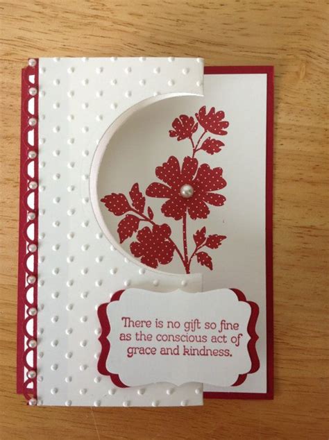 Stampin Up Handmade Thank You Card Fun Fold With Flowers Carte