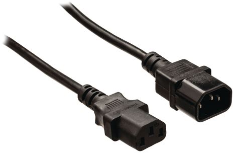 Cable de alimentación IEC 320 C14 IEC 320 C13 de 3 00 m en color