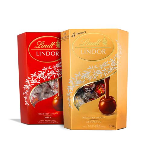 Buy Lindt Lindor Milk Chocolate Box And Lindor Assorted Chocolate Box