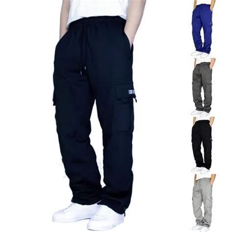 Pantalon De Surv Tement Homme Cordon De Serrage Flanelle Joggeurs