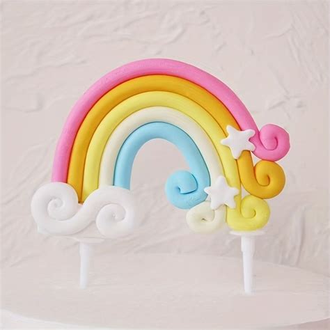 How To Make A Rainbow Cake Topper Tutorial Love Cake Create Artofit