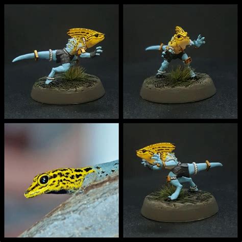 Skinks Blood Bowl Miniatures Wh Fb Lizardmen Lizardman