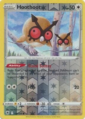 Hoothoot Reverse Holo 120 Prices Pokemon Astral Radiance Pokemon