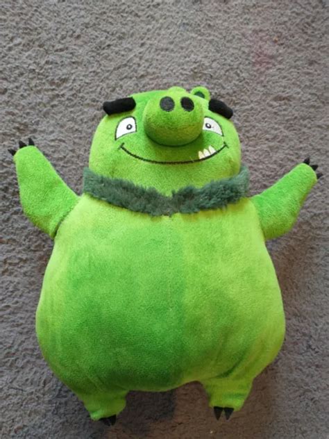 ANGRY BIRDS MOVIE Plush Stuffed Toy Bearded Leonard Green Pig 11" £3.86 ...