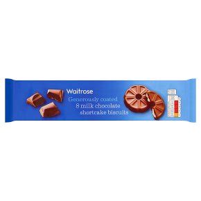 Waitrose 8 Milk Chocolate Shortcake Biscuits | Waitrose & Partners