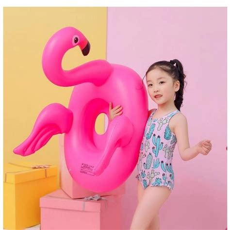 Boiá Flamingo infantil para natação flutuante Encaixe para as