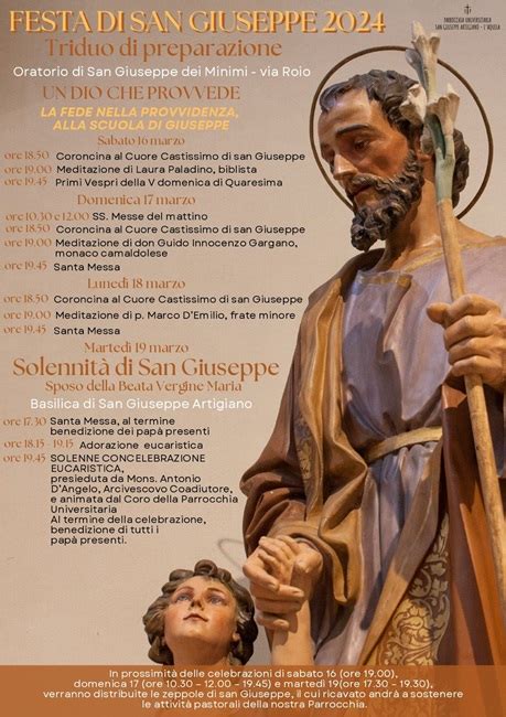 Preparazione Alla Festa Di San Giuseppe Alla Parrocchia Universitaria A