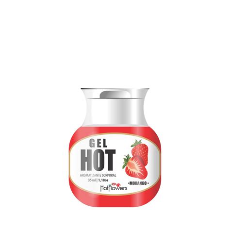 Gel Aromatizante Hot Morango Ml Hot Flowers Hot Sul Distribuidora