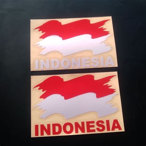 Jual Sticker Bendera Merah Putih Bendera Indonesia Kibar Shopee Indonesia