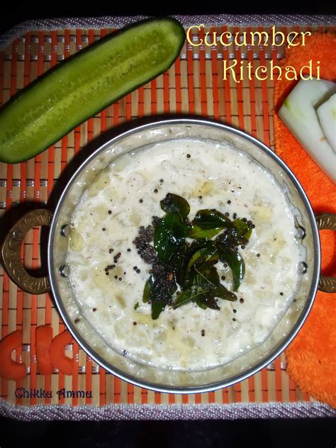 Chikkus Kitchen Cucumber Kitchadi Recipe Vellarikka Kitchadi Recipe