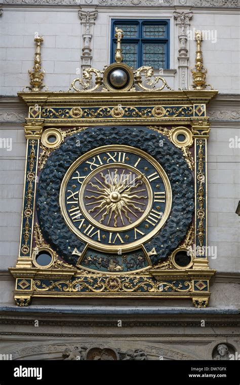 Rue Du Gros Horloge With The Gros Horloge A Fourteenth Century