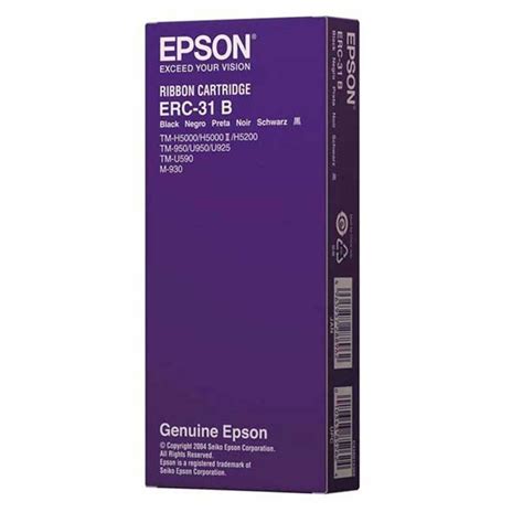 Cinta De Impresion Epson ERC 31B Negro Orignal Tienda CQNet