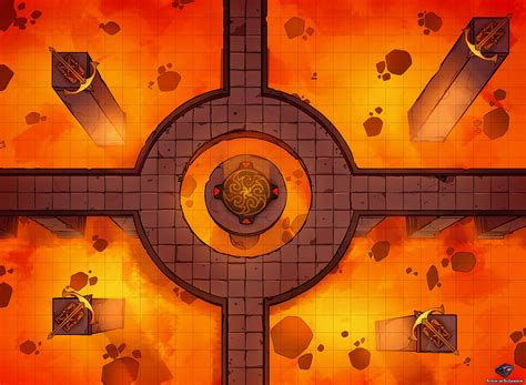 Oc Art Ring Of Fire Battle Map X R Dnd