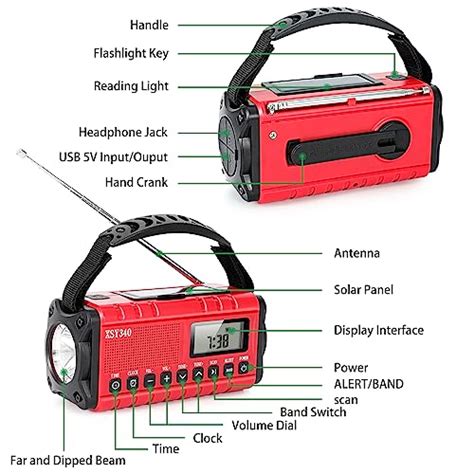 Noaa Radio D Alerte M T O D Urgence Radio Solaire Radio Manivelle