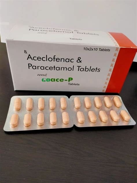 Mg Goace P Aceclofenac Paracetamol Tablets Strength Mg At Rs