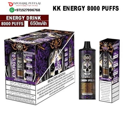 KK ENERGY 8000 PUFFS DISPOSABLE VAPE DUBAI UAE