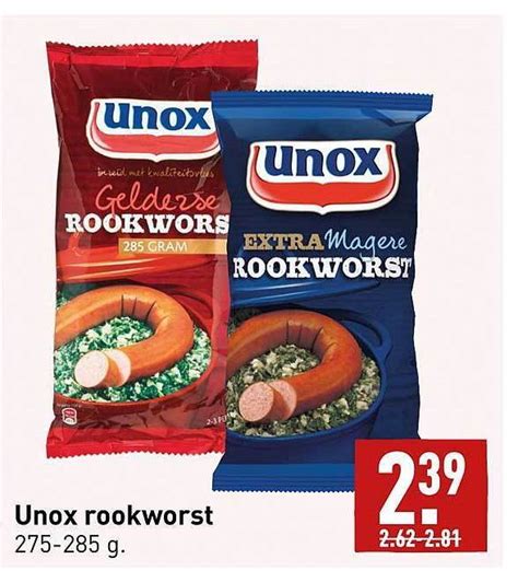 Unox Rookworst Aanbieding Bij ALDI