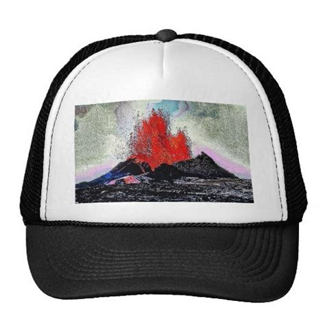 Volcano 7 enamel trucker hat | Zazzle