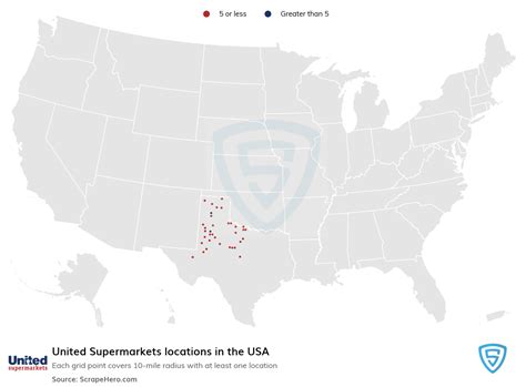 Number of United Supermarkets locations in the USA in 2025 | ScrapeHero