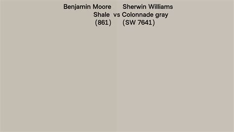 Benjamin Moore Shale 861 Vs Sherwin Williams Colonnade Gray SW 7641