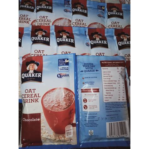 Quaker Oat Cereal Drink Sachet Shopee Philippines