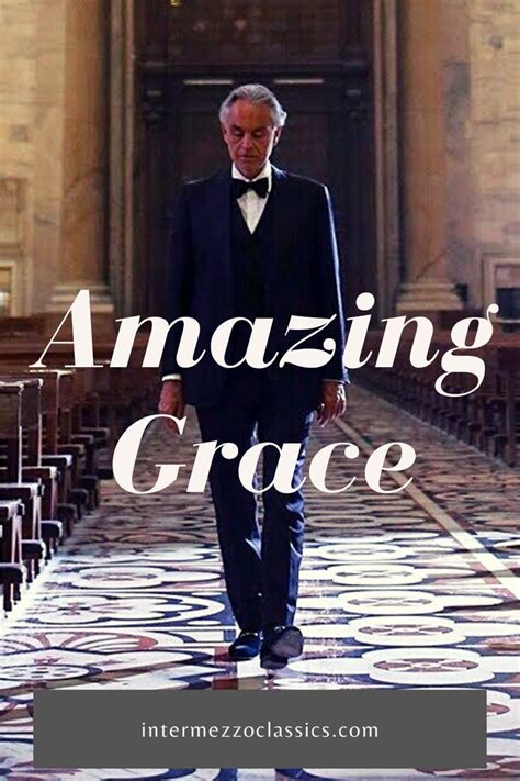 Andrea Bocelli sings 'Amazing Grace'. A moment of faith and hope ...