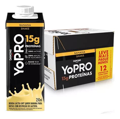 Yopro Banana Uht G De Prote Nas Ml Unidades Kit Frete Gr Tis