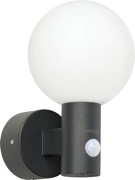 Oktaplex Bola Led Aussenlampe Mit Bewegungsmelder Aluminium Ip K