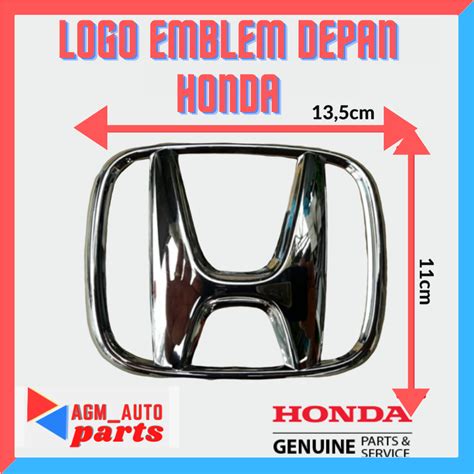 Emblem Logo Lambang H Grill Depan Honda Mobilio Brv Brio Facelift