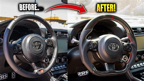 Aftermarket Carbon Fiber Steering Wheel Install 2022 Gr86brz Youtube