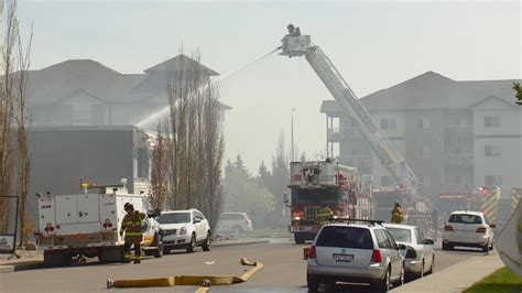 Fire Crews Battle Blaze At West Edmonton Commercial Building Cbc News