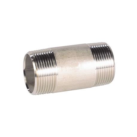 Raccord Acier Inox 316 Mamelon Tube Standard Class 150 BSP