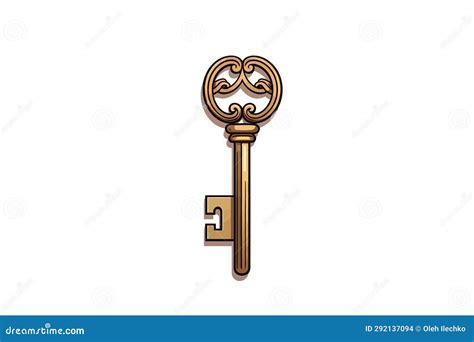 Key And Lock Vector Flat Minimalistic Isolated Vector Style