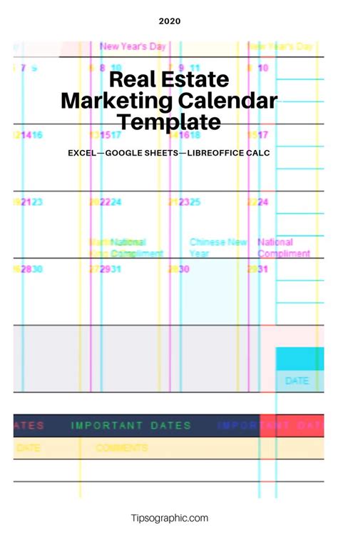 Real Estate Marketing Calendar Template Templatesz234 Templatesz234