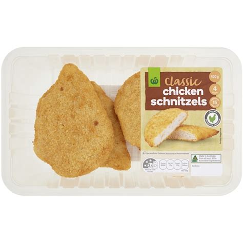 Woolworths Rspca Chicken Schnitzel 400g Woolworths