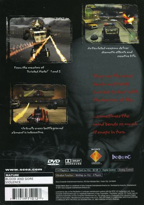 Twisted Metal Black Box Cover Art Mobygames