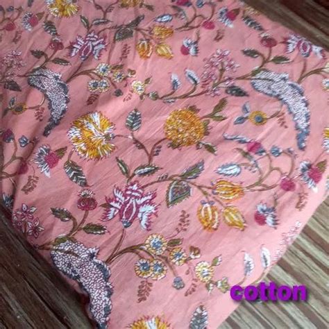 Pink Floral Printed Cotton Fabric At Rs 72 Meter Printed Cotton